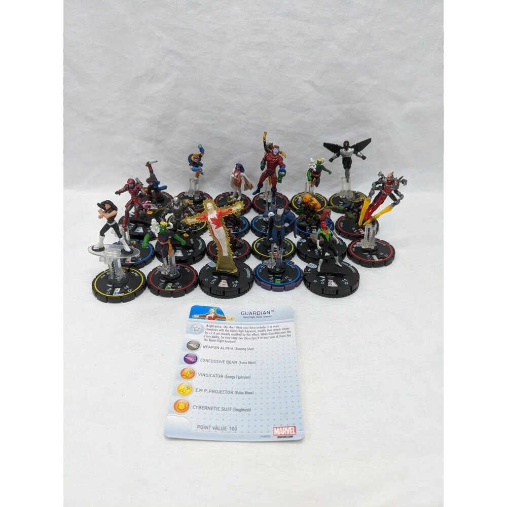 Lot Of (23) Wizkids Marvel DC Heroclix Commons Uncommons Wizkids